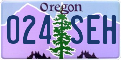 OR license plate 024SEH