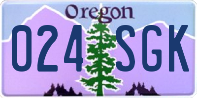 OR license plate 024SGK