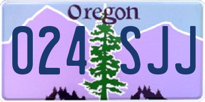 OR license plate 024SJJ