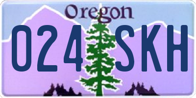 OR license plate 024SKH