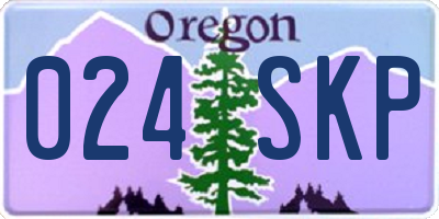 OR license plate 024SKP