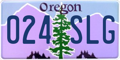 OR license plate 024SLG