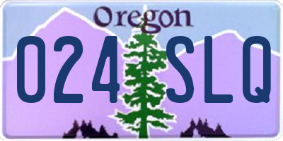 OR license plate 024SLQ