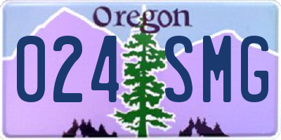 OR license plate 024SMG