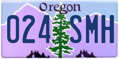 OR license plate 024SMH