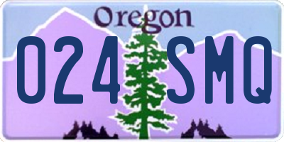 OR license plate 024SMQ