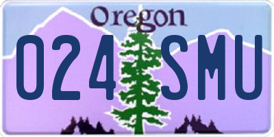 OR license plate 024SMU