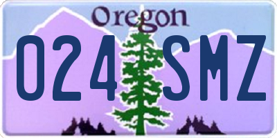 OR license plate 024SMZ