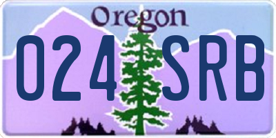 OR license plate 024SRB