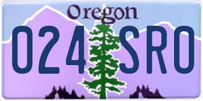 OR license plate 024SRO