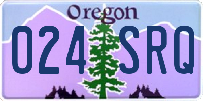 OR license plate 024SRQ