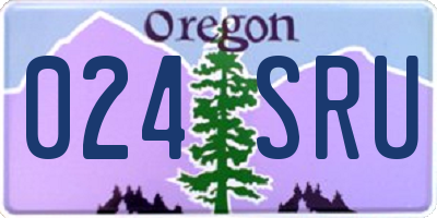 OR license plate 024SRU