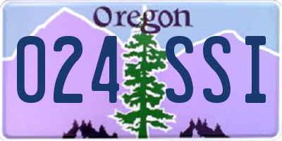 OR license plate 024SSI
