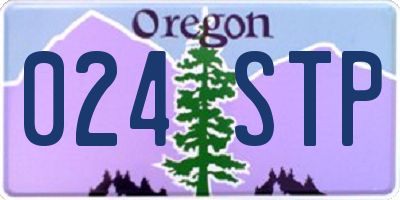 OR license plate 024STP