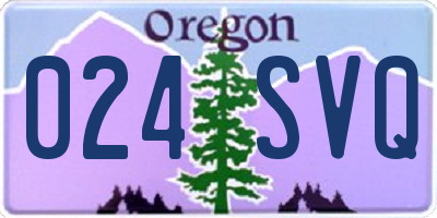 OR license plate 024SVQ