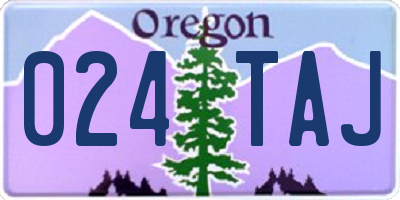 OR license plate 024TAJ