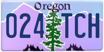 OR license plate 024TCH
