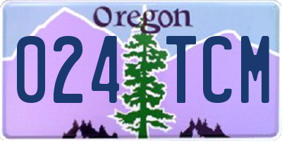 OR license plate 024TCM