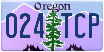 OR license plate 024TCP
