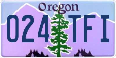 OR license plate 024TFI