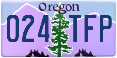 OR license plate 024TFP