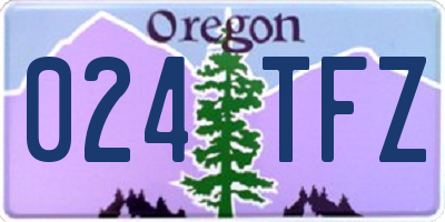 OR license plate 024TFZ