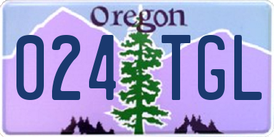OR license plate 024TGL