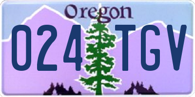 OR license plate 024TGV