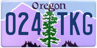 OR license plate 024TKG