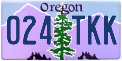 OR license plate 024TKK