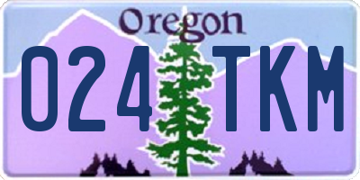 OR license plate 024TKM