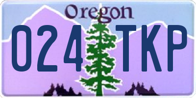 OR license plate 024TKP