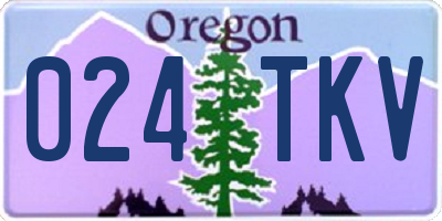 OR license plate 024TKV