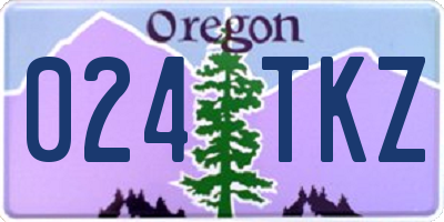 OR license plate 024TKZ