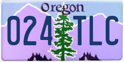 OR license plate 024TLC