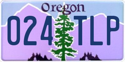 OR license plate 024TLP