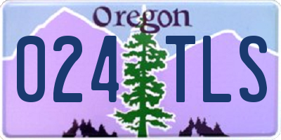 OR license plate 024TLS
