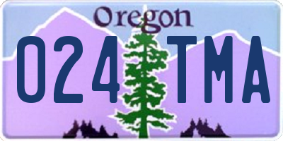 OR license plate 024TMA