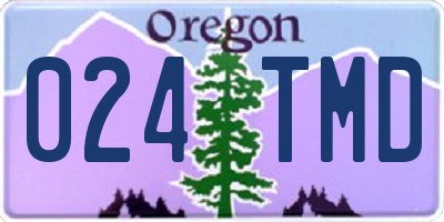 OR license plate 024TMD