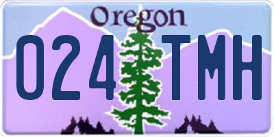 OR license plate 024TMH