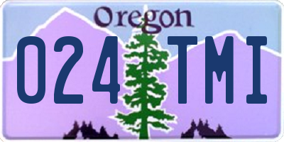OR license plate 024TMI