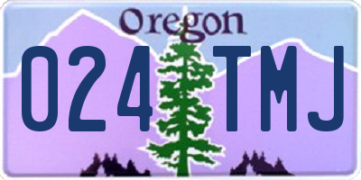 OR license plate 024TMJ