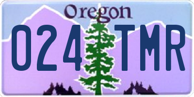 OR license plate 024TMR