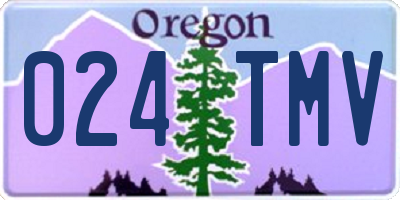OR license plate 024TMV