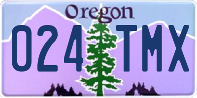 OR license plate 024TMX