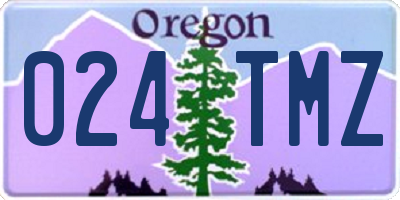 OR license plate 024TMZ