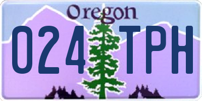 OR license plate 024TPH