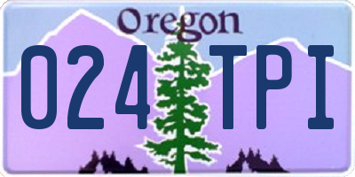 OR license plate 024TPI
