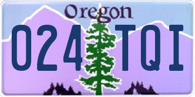 OR license plate 024TQI