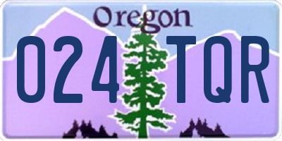 OR license plate 024TQR